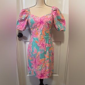Excellent condition Lilly Pulitzer Lunetta Short Sleeve Bonita Blooms sz 10
